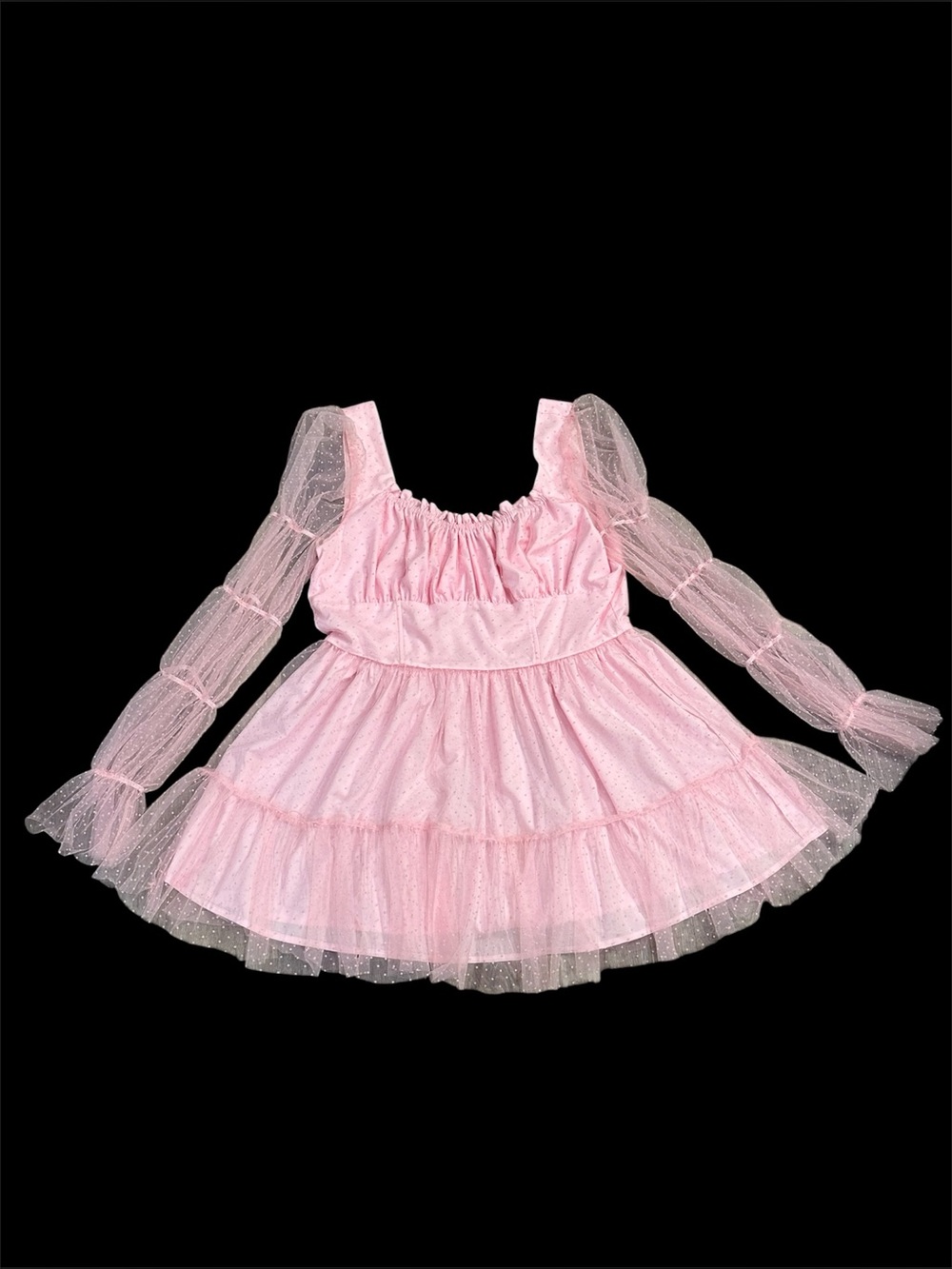 Sugar Thrillz Plus Size Pink Show Pony Mini Dress - Size 1X - Picture 3 of 8